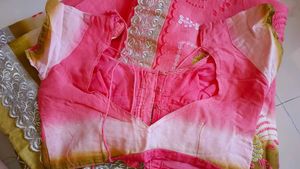 THREE SHADE UNIQUE COTTON SAREE + FREE GIFT