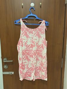 Pink Tie-Dye Romper