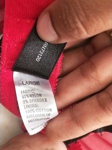 L Red &amp; Black Teddy Lingerie