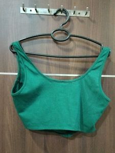 green corset top