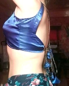Free Delivery Hurry Up 🎉 Blue Satin Dori Blouse
