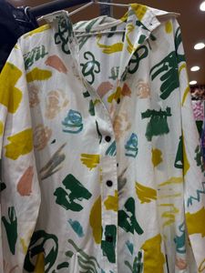 Patterned Shirt Dress
