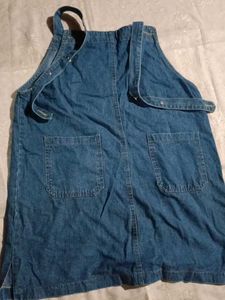Denim Pinafore Dress