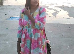 Floral Print Anarkali Kurta
