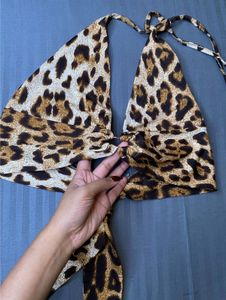 Sexy leopard halter top