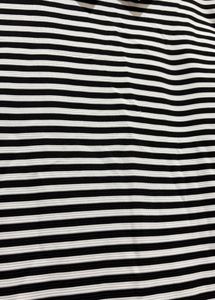 Blue &amp; White Striped Vero Moda Korean-Style Collar