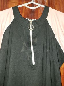 Black Dress With Pink Sleeves