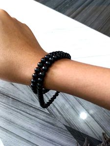 Black Beaded Necklace