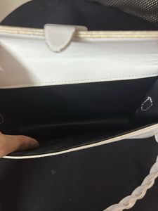 Beautiful White Clutch/shoulder Bag/Side Bag
