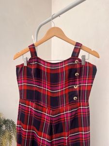 Multicolour Checkered Jumpsuit 💙