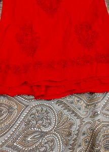 Red ♥️ Lucknowi Plazopair
