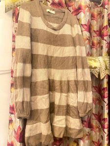 Striped Knit one piece sweater