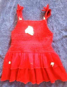 Red Ruffle Top &amp; Shorts Set