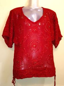 🎁Buy 2 Get 1 Free 🎁Size L/XL Red Embroidered To