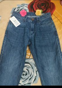 Blue Straight Leg Jeans