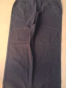 Men's Navy Blue Straight Fit Pants
