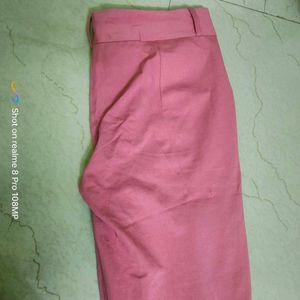 Pink Casual Pants