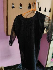 Elegant Black Lace Dress