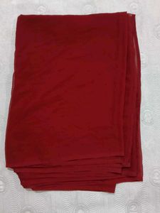 Beautiful Maroon Saree In New Condition