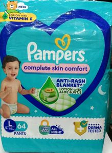 Pampers Complete Skin Comfort Diapers L 64