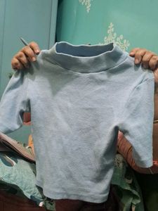 Light Blue Knit Top