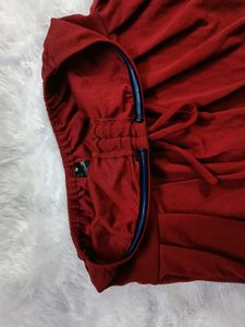 Red Tube top with rubber lining