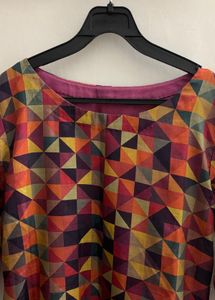 Geometric Print Kurta
