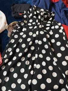 Polka Dot Sleeveless Blouse
