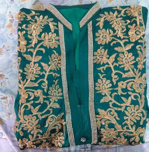 Green Ethinic Gown