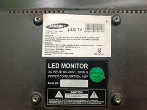 SAMSUNG L.E.D. T.VMODEL FHD1080PLED LCD TV