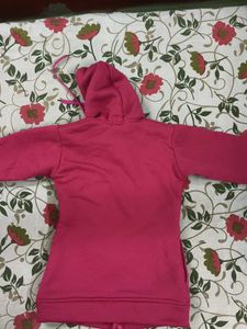 Pink Buttoned Hoodie