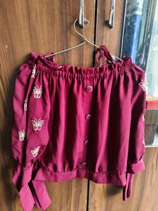 Butterfly Off-Shoulder Top