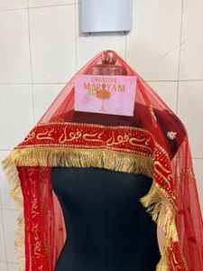 bridal nikha dupatta beautiful lace work