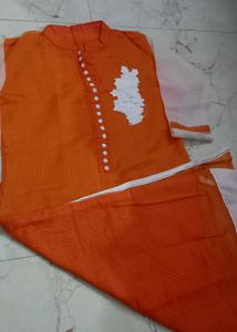 Orange Colour Kurti