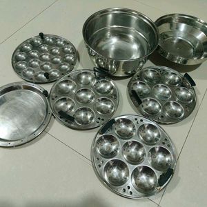 Big Sized Idli Maker With Mini And Steam Plate
