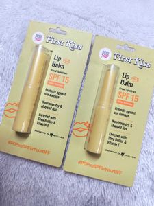 POPxo First Kiss Lip Balm SPF 15 pack of 2