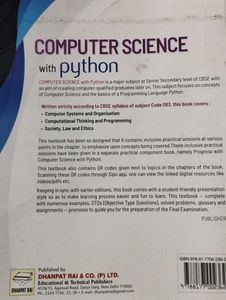 Computer Science with Python - Class XI Textbook