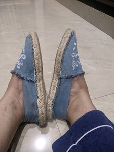 Almost New Denim Fabric Shoes