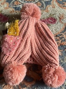 Pink Pom Knit