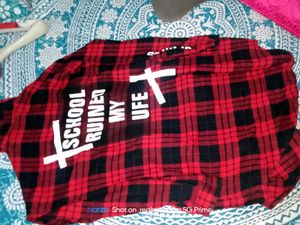 Red &amp; Black Plaid Shirt