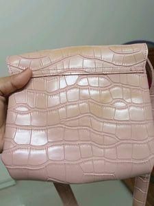 Croc Embossed Shoulder Bag