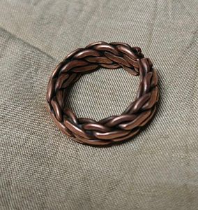 Copper Braided Chunky Ring