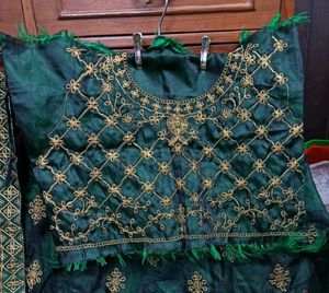 Bottle Green Lehnga Set