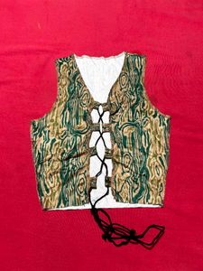 SHEIN Women Sleeveless Lace-Up Back Crop Top