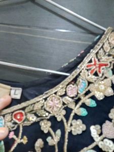 Embroidered Black Anarkali