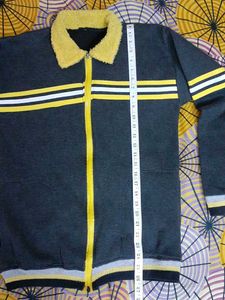 Striped Zip-Up Men / Women Winter Jacket