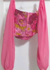 FLORAL CORSET TOP FOR WOMEN