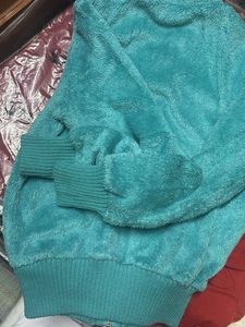 Cozy Teal Fleece Hoodie