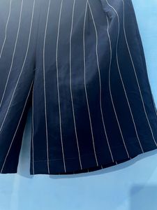 Navy Blue Boxy Women Shorts