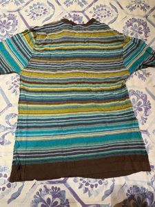 Striped V-Neck Top